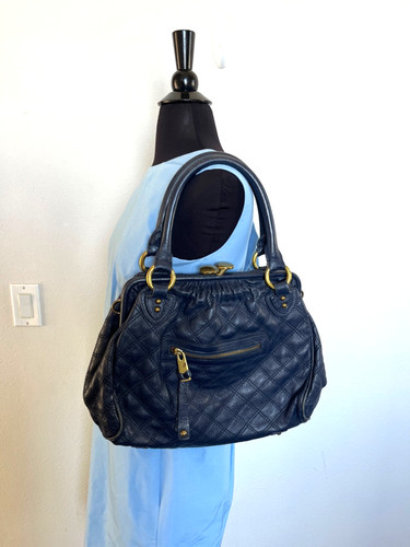 Marc Jacobs Large Stam Bag Quilted Leather Gold Hardware Handbag