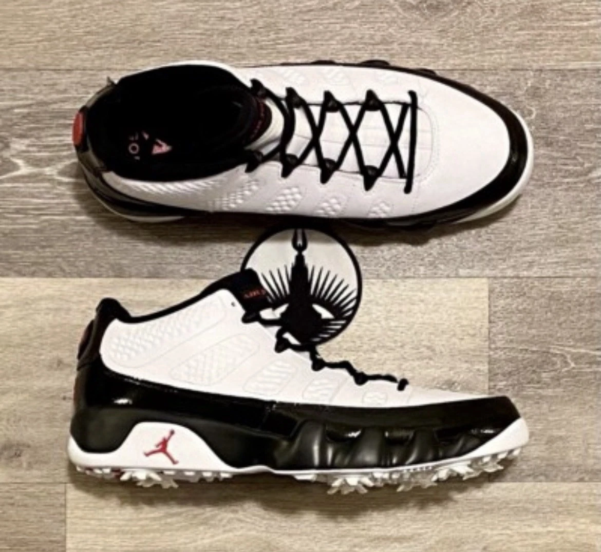 Preços baixos em Jordan 9 Golf Low White Black True Red | eBay