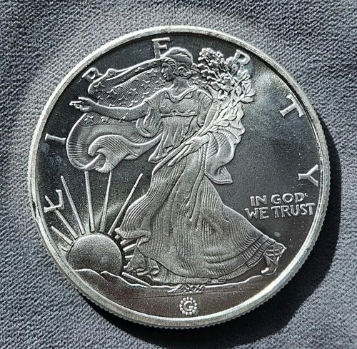 1 oz .999 Fine Silver Round Walking Liberty Design