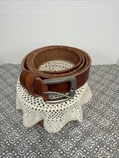 Full Grain Real Leather Men's XXXL Belt Mahogany Brown 51-58  1.5W Heavy Buckle.
