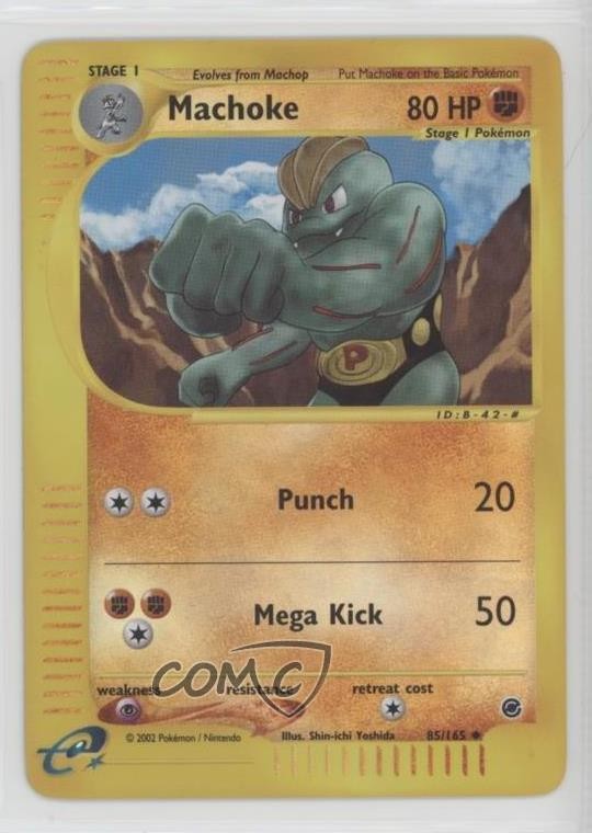 Machoke Reverse Foil Pokemon e-Card Series Expedition #85 2002 u3f