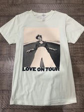 Harry Styles Love On Tour Merch Tshirt 2021 Pastel Bluish Green