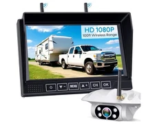 AMTIFO Wireless Backup Camera for RVs, Trucks & Trailers - 1080P HD