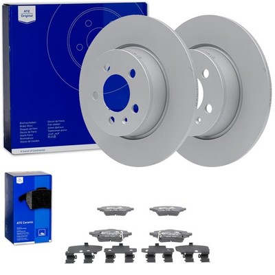 ATE BREMSSCHEIBEN + BELÄGE HINTEN passend für TOYOTA COROLLA E21 + SWACE