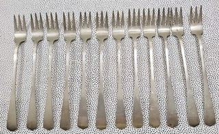 J. S. CO. Sterling Silver Seafood Forks (12) set 174 grams