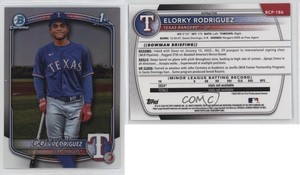 2025 Bowman Chrome Prospects Refractor /499 Elorky Rodriguez #BCP-186