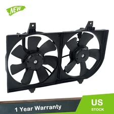 For Nissan Sentra 1.8L L4 2002-2006 Dual Radiator Condenser Cooling Fan Assembly