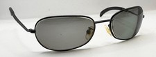 Vintage Police 2548 58 Black Oval Metal Sunglasses FRAMES ONLY Italy