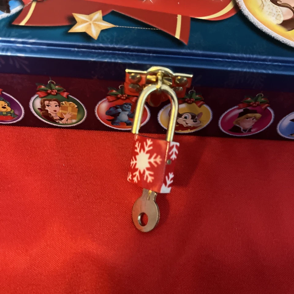Disney Christmas Countdown Tin and Book Collectible 7Days Complete Not Used - Image 3 of 4