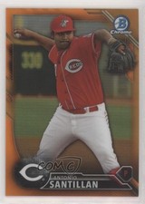 2016 Bowman Chrome Prospects Orange Refractor 23/25 Antonio Santillan tt7