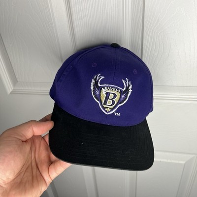 Vintage Baltimore Ravens American Needle Black Shadow Snapback Cap Hat 90s