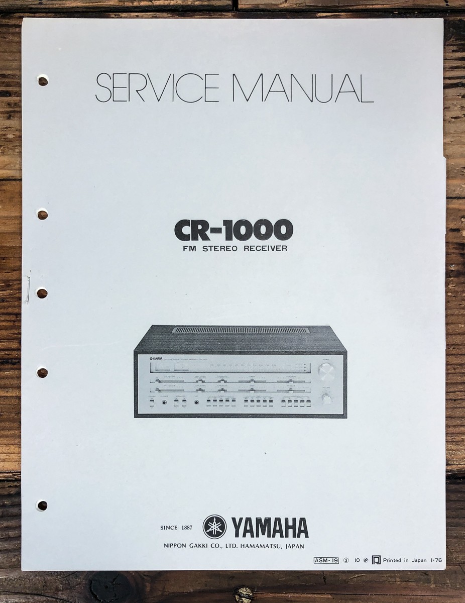 Yamaha CR-1000 Receiver Service Manual *Original*