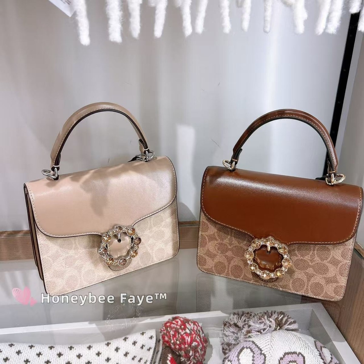 NWT Coach Courtney Top Handle Bag In Signature Canvas CCE22 | eBay