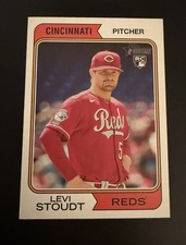 Levi Stoudt 2023 Topps Heritage Rookie #591 Cincinnati Reds