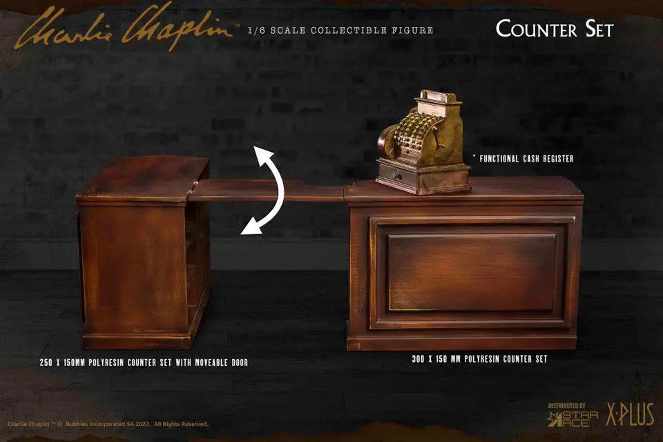 accessoires star as pour diorama charlie chaplin figurines 1/6 - Photo 1/1