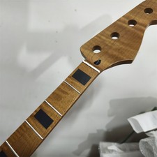 J Bass guitar neck 4 String 20 Fret 34inch Maple fingerboard block inlay
