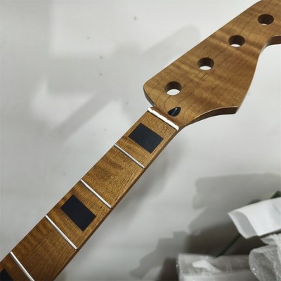 J Bass guitar neck 4 String 20 Fret 34inch Maple fingerboard block inlay