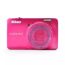 Nikon COOLPIX S6300 16MP Digital Camera 10x Zoom NIKKOR Glass Lens pink