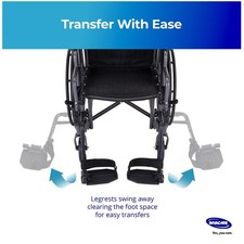 Adjustable Footrest for Wheelchairs, Easy Installation