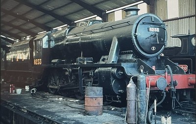 ORIGINAL 35mm SLIDE LMS Lok Nr. 8233, 2-8-0. In Bridgnorth, 1980.