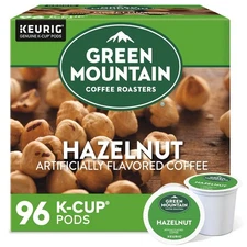 Green Mountain Coffee Roasters Hazelnut Light Roast Coffee K-Cup pods, 96 Count