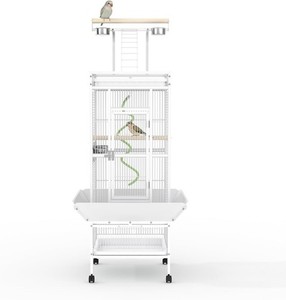 60-inch Jouer Top Bird Cage pour Cockatiel Conure avec le support de roulement amovible