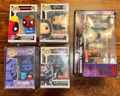 Funko Pop Marvel DC Lot Deadpool Penguin Art Series Wandavision Black Panther +