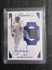 2025 Panini Flawless Andruw Jones Patch Auto /15 PPV-AJ