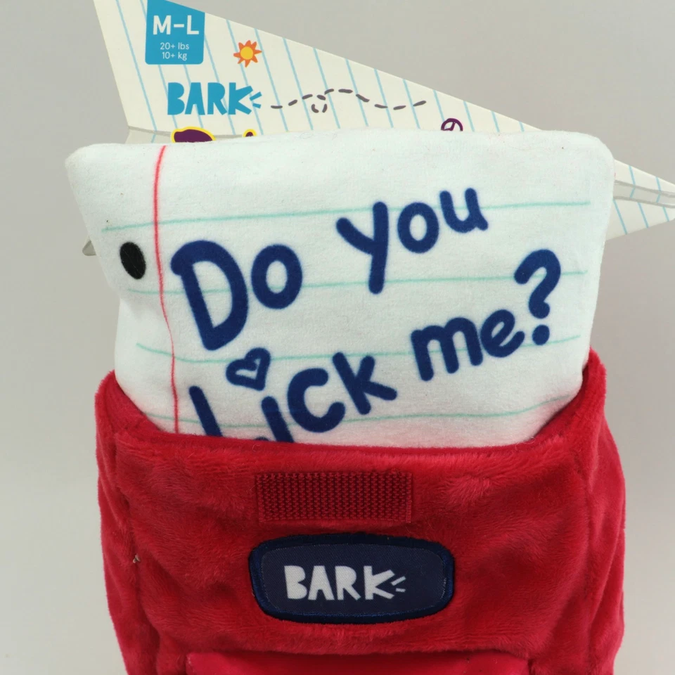 Caja de ladridos perro juguete de varias piezas BARKPACK corteza 2 correa de nailon escolar 2022 M-L 20+ libras Foto 3 de 4