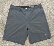 Tommy Bahama Shorts Mens 34 Gray Cayman Isles Board Shorts Performance Hybrid