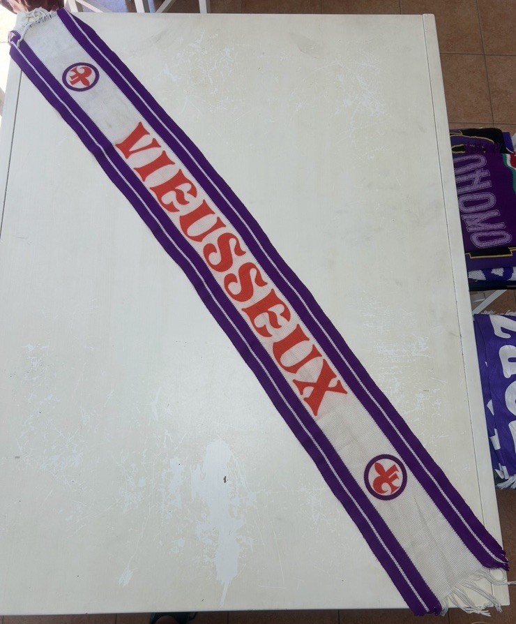 Sciarpa Calcio Ultras Fiorentina Vieusseux Rara Vintage Scarf Bufanda