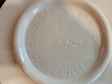 Ohio Stoneware One Gallon Crock Lid Zanesville Made in USA