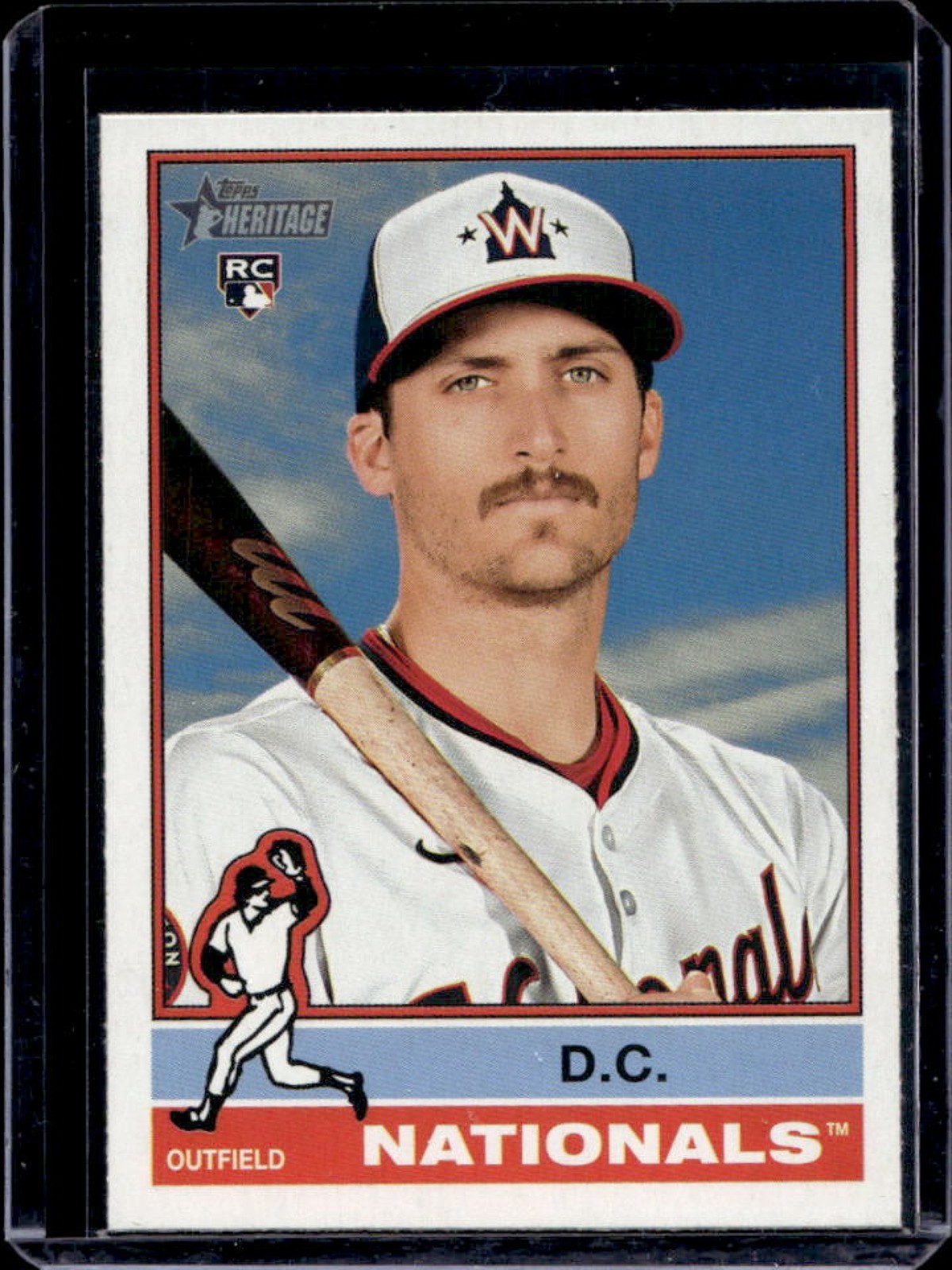 2025 Topps Heritage Dylan Crews RC Rookie #247 Nationals