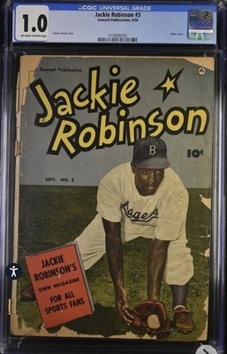 Jackie Robinson #3 CGC 1.0 (Fawcett Publications, 1950) Baseball