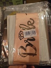 Bride To Be Sash Bachelorette Party Bridal Shower Accessory Decoration Set