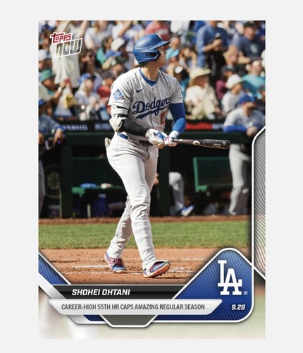 Shohei Ohtani - 2025 MLB Topps NOW® - Card 790 CAREER-HIGH 55TH HR