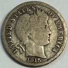 1915-S Barber Dime, Uncertified, NR.