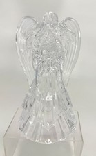 VINTAGE DePlomb Lead Crystal Angel Candle Holder Made in USA Beautiful Angel