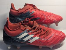 Adidas Predator XP SG Rugby Boots Size 8 Red/Blue G/VG Con FZ3834