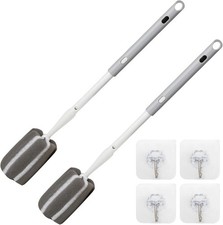 Sponge Bottle Brush Adjustable Long Handle up to 14.5 High-Density Foam Bottle B