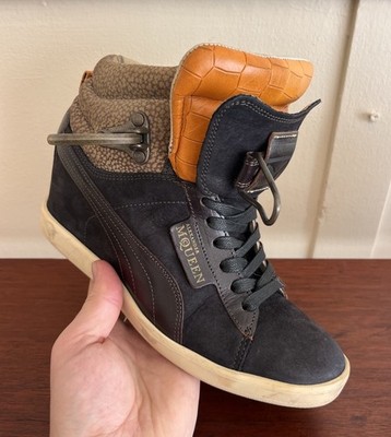 Puma Joustesse x Alexander McQueen Wedge Sneakers Crocodile Print Tongue 6.5 US