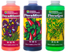 General Hydroponics - Floraseries Trio 3 color in Quart bottles complete set