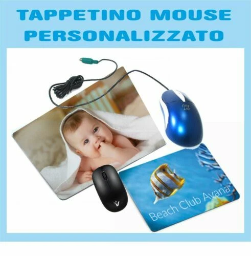 Mouse pad e supporto polsi bianchi per computer