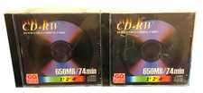 Lot of 10 - Great Quality GQ CD-RW Rewritable CD 650MB 74 Min Sealed