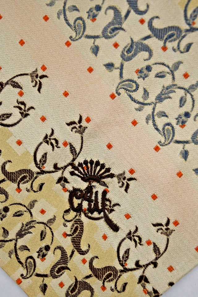 Corbata Cuello De Colección Años 50 60 Condesa Mara Country Paisley Floral Rayas Corbata 55" x 2.75" Foto 2 de 4