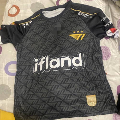 Maglia uniforme LCK Team T1 S13 Faker TShirt LOL campione del mondo - Foto 5 di 6
