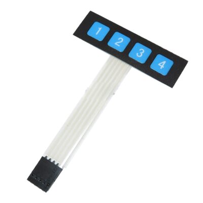 New 1x4 Key Matrix Membrane Switch Control Panel Slim Keyboard Keypad