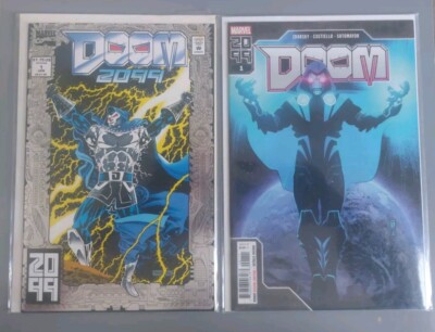 Marvel Comics Doom 2099 #1 Foliencover - Januar 1993 UND DOOM 2099 #1 2020 