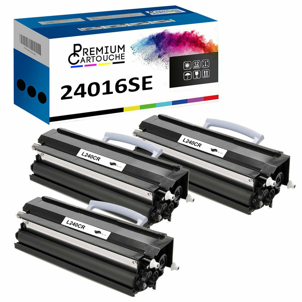 Toner 24016SE haute capacité noir lot de 3 pour des impressions laser nettes et durables