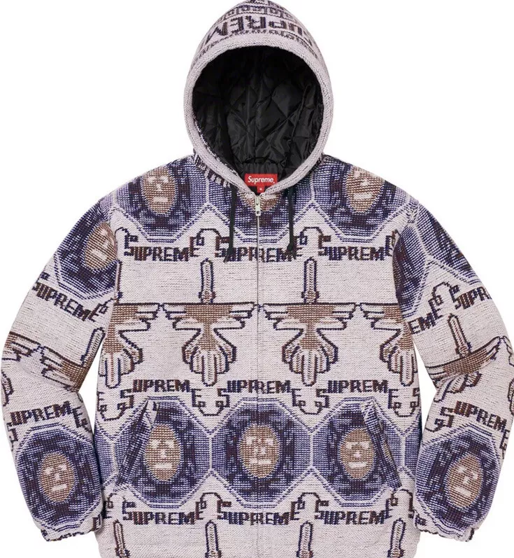 Supreme Woven Hooded Zip Up Jacket FW22 Dusty Lilac Size XL | eBay